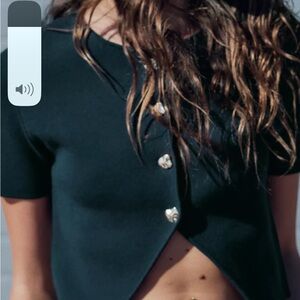 Chic Zara brand new Button-Up Top